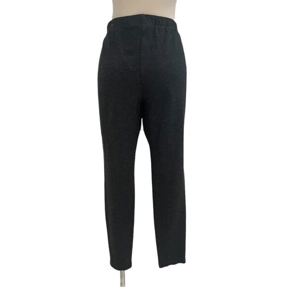 Chico's Women's Black Pull-On Pants Sz 1 Comfy Stretch Casual Sleek Versatile - Picture 8 of 9